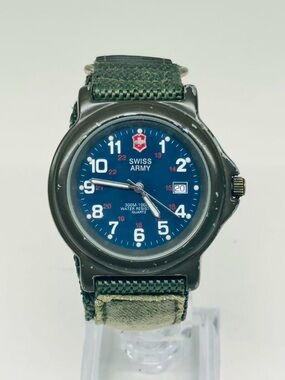 Vintage Swiss Army Victorinox 300M Military Field Watch New Battery Working